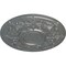 Ekena Millwork Oslo Ceiling Medallion (Fits Canopies up to 10 1/2"), Hand-Painted Platinum, 28 1/8"OD x 1 3/4"P CM28OSPLS - alternate 2